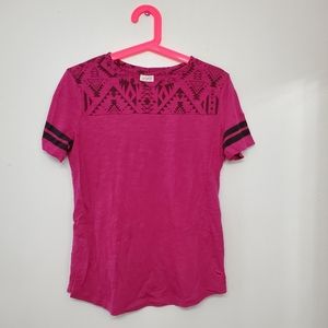VS Pink Tribal Print Varsity Tee
